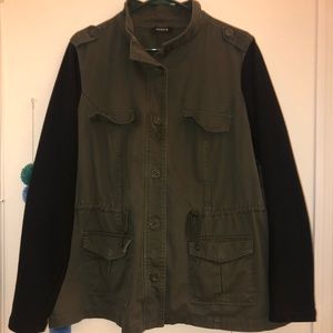 Black green coat